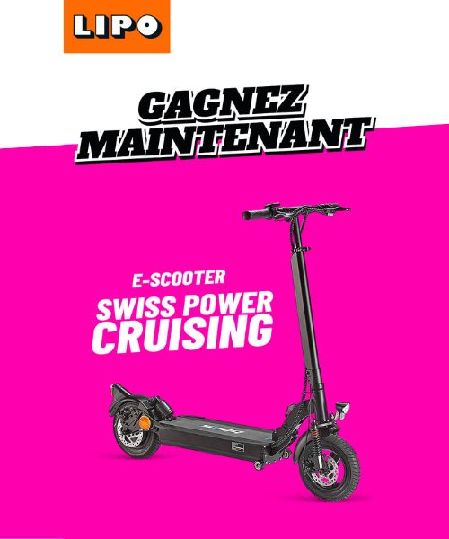 Gagne maintenant un scooter électrique Swiss Power Cruising