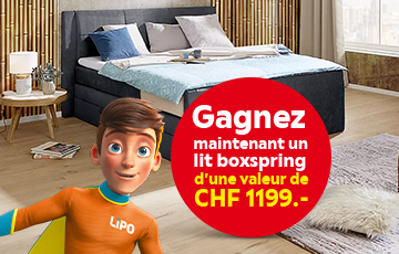 Concours LIPO, gagnez un nouveau lit boxspring