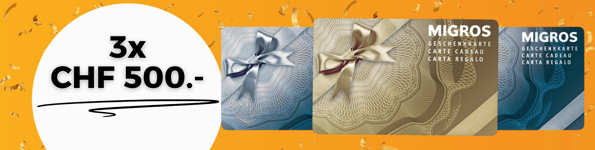 Concours Win4Win Gagneun bon Migros d’une valeur de CHF 500.–