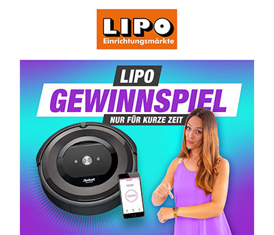 LIPO wettbewerb gewinnspiel win4win roomba gewinnen