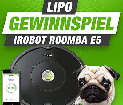 Den IROBOT ROOMBA E5 beim LIPO Gewinnspiel gewinnen