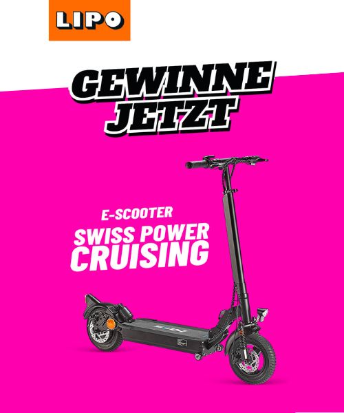 Gewinne jetzt ein E-Scooter Swiss Power Cruising