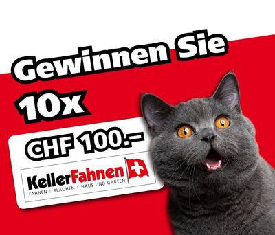 Kostenloser Wettbewerb von Keller Fahnen mit Win4Win